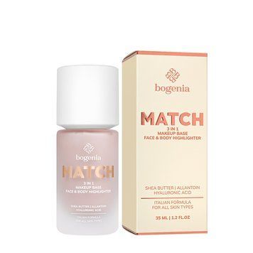 База-хайлайтер під макіяж Bogenia Match 3 in1 Face&Body Makeup Base, Face&Body Highlighter (BG613) BG613 фото