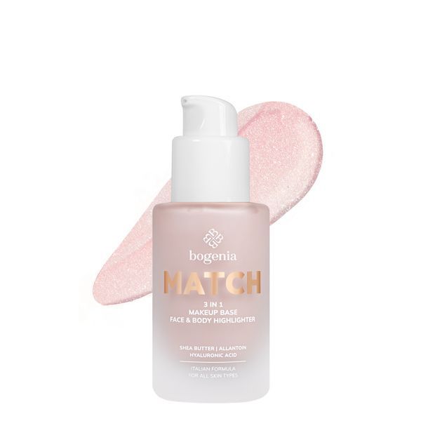 База-хайлайтер під макіяж Bogenia Match 3 in1 Face&Body Makeup Base, Face&Body Highlighter (BG613) BG613 фото