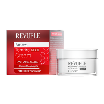 Нічний крем для обличчя Revuele Bioactive Collagen & Elastin Line Filler, 50 мл 3800225902472 фото