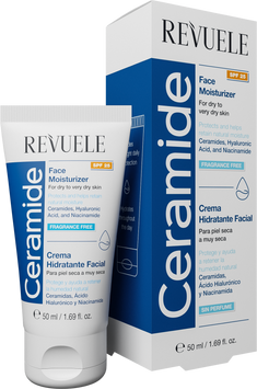 Зволожуючий крем для обличчя Revuele Ceramide SPF25, 50 мл 5060565105478 фото